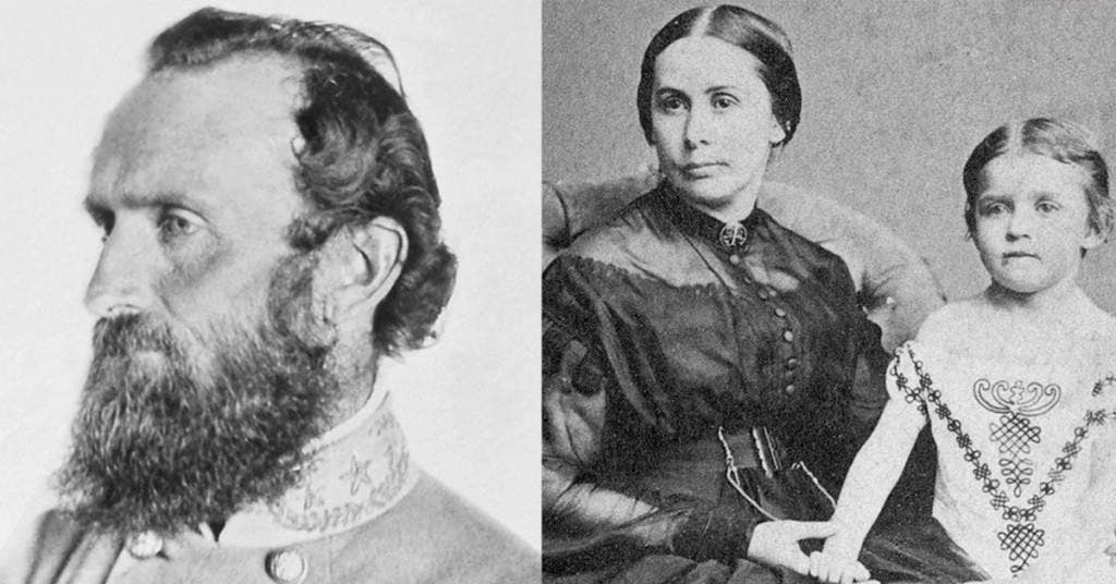 Stonewall Jackson, Mary Anne Jackson, and their daughter Julia