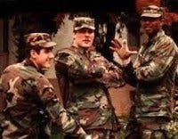 Kevin Nash hanging out with his army buddies