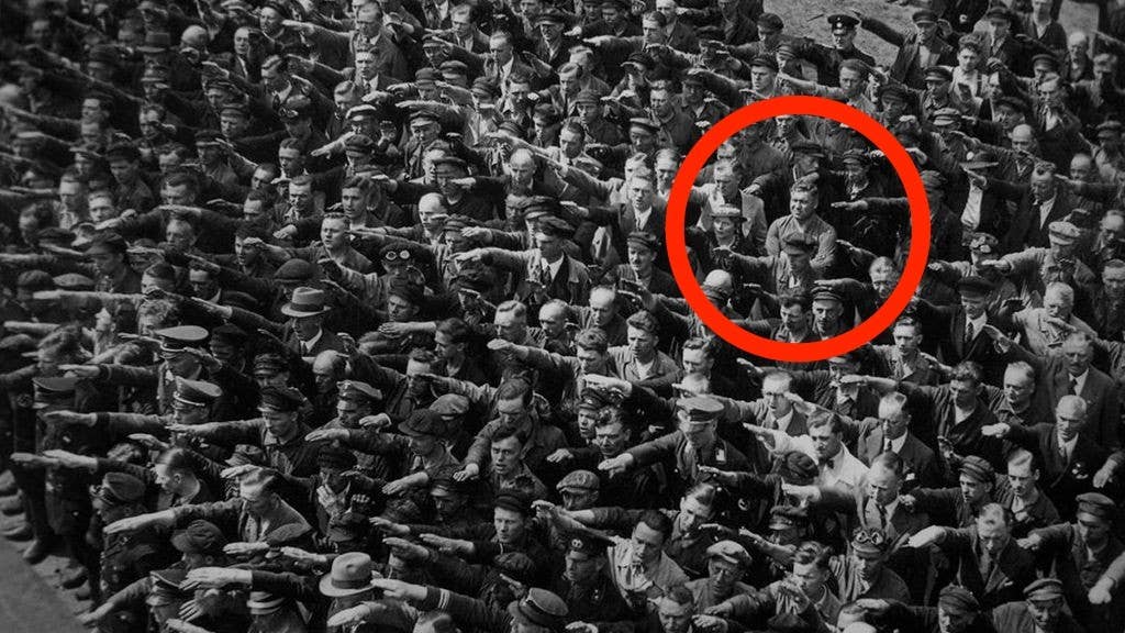The tragically powerful story behind the lone German who refused to give Hitler the Nazi salute