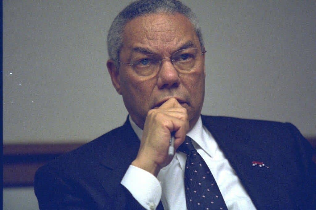 Secretary of State Colin Powell in the President's Emergency Operations Center (PEOC) Photo: The U.S. National Archives