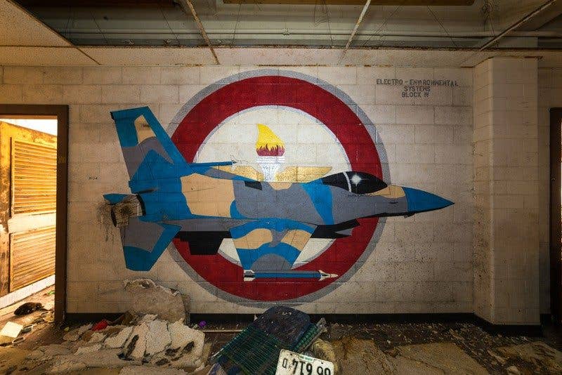abandoned air force base mural