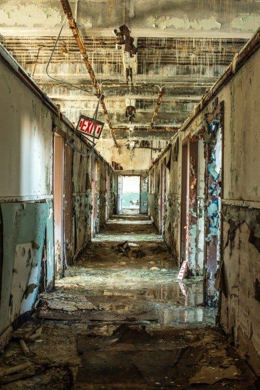 abandoned air force base hallway