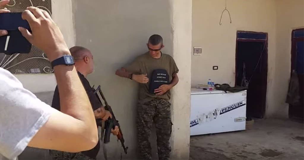 Genius lets fellow soldier shoot him to test body armor