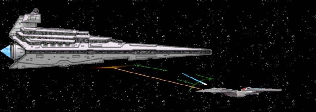It's like Star Wars lasers vs. Star Trek lasers. So that debate might be settled soon too.