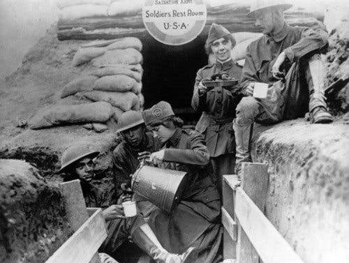 Somebody get me a coffee pot as big as a WWI field kitchen.
