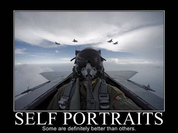 This is also how F-35 pilots look behind them.