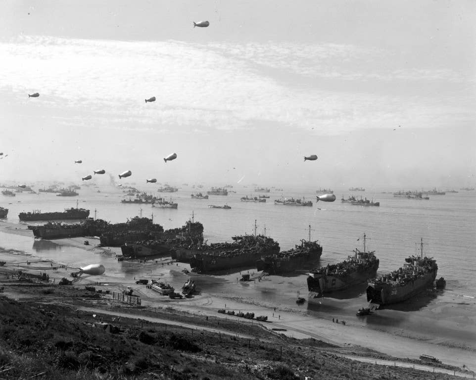 The Seabees land at Omaha Beach on D-Day. (Photo: U.S. Navy)