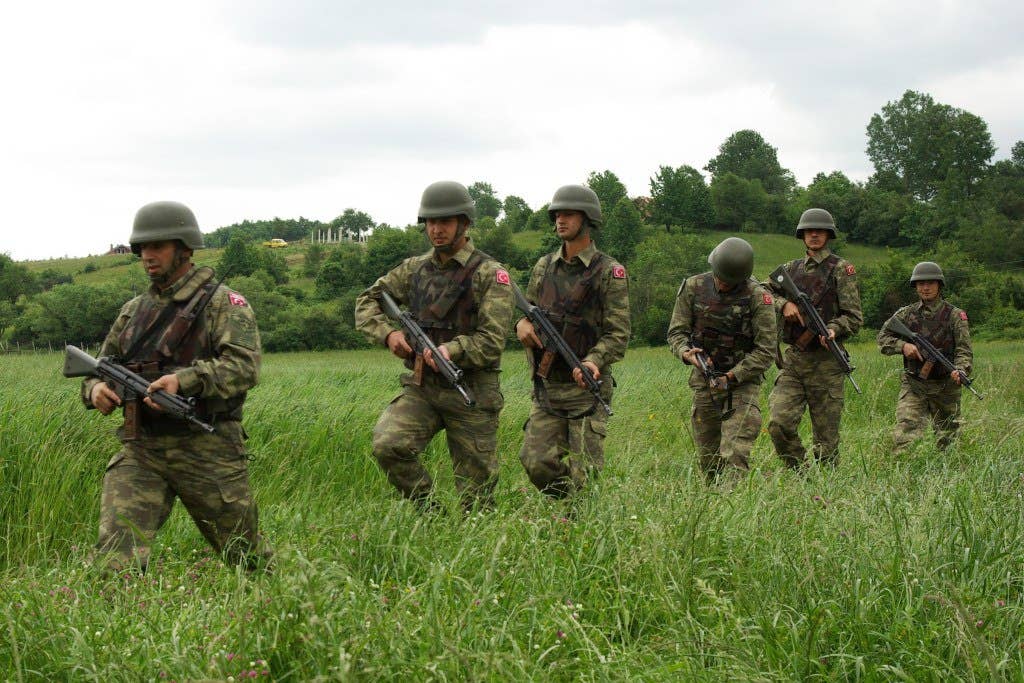Turkish soldiers assigned to NATO's Kosovo Force in 2010. Photo: US Army Sgt. 1st Class Michael Hagburg