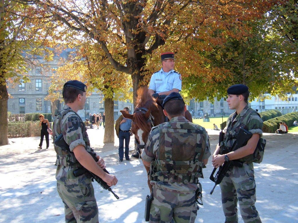 French police in Paris in 2005. Photo: Wikipedia/BrokenSphere