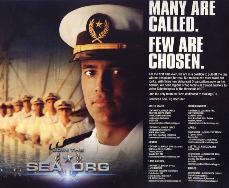 Church of Scientology sea org navy