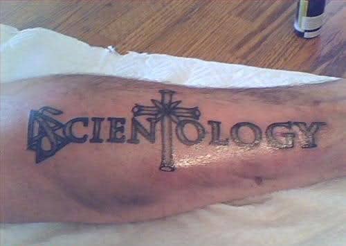 Church of Scientology tattoo