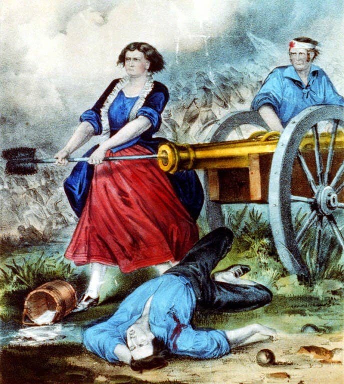 Library of Congress/Molly Pitcher Lithograph