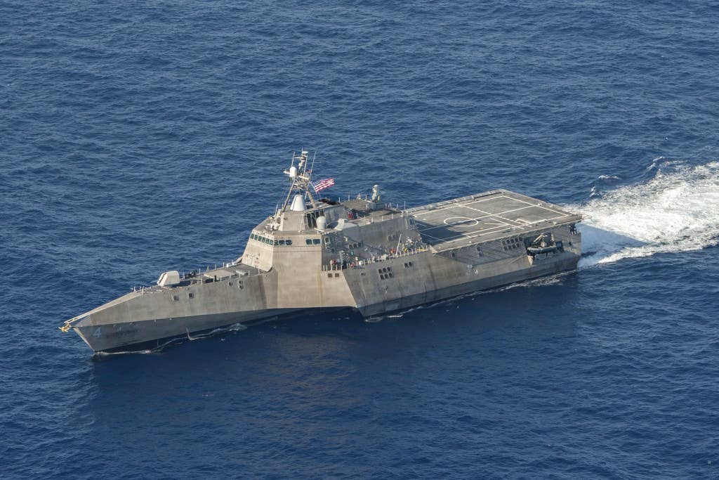 The littoral combat ship USS Coronado (LCS 4) underway in the Pacific Ocean | US Navy photo by Mass Communication Specialist Keith DeVinney