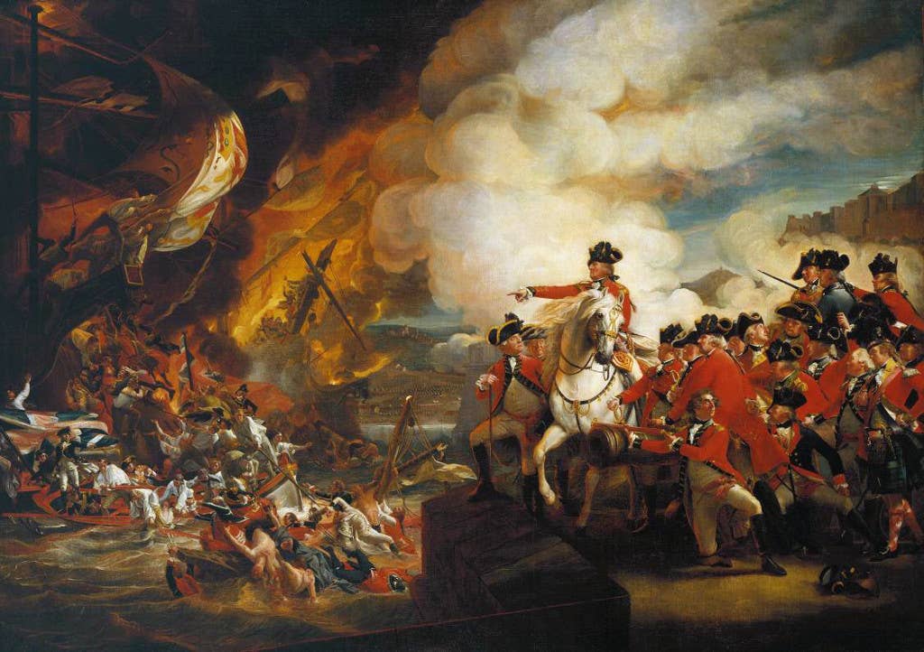 (Painting: The Siege and Relief of Gibraltar by John Copley)