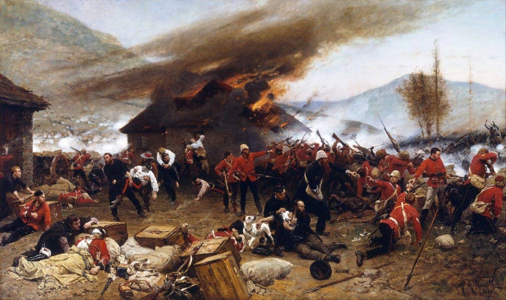 The Battle of Rorke's Drift. Painting: Public Domain/Alphonse-Marie-Adolphe de Neuville