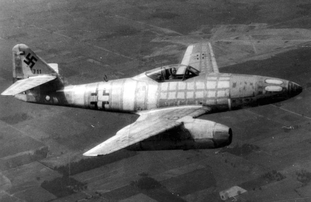 A captured Me-262 was test flown by the US. Photo: US Army Air Force