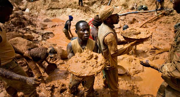 . . . unless you're an Angolan diamond miner. Then you're not allowed to stop working.