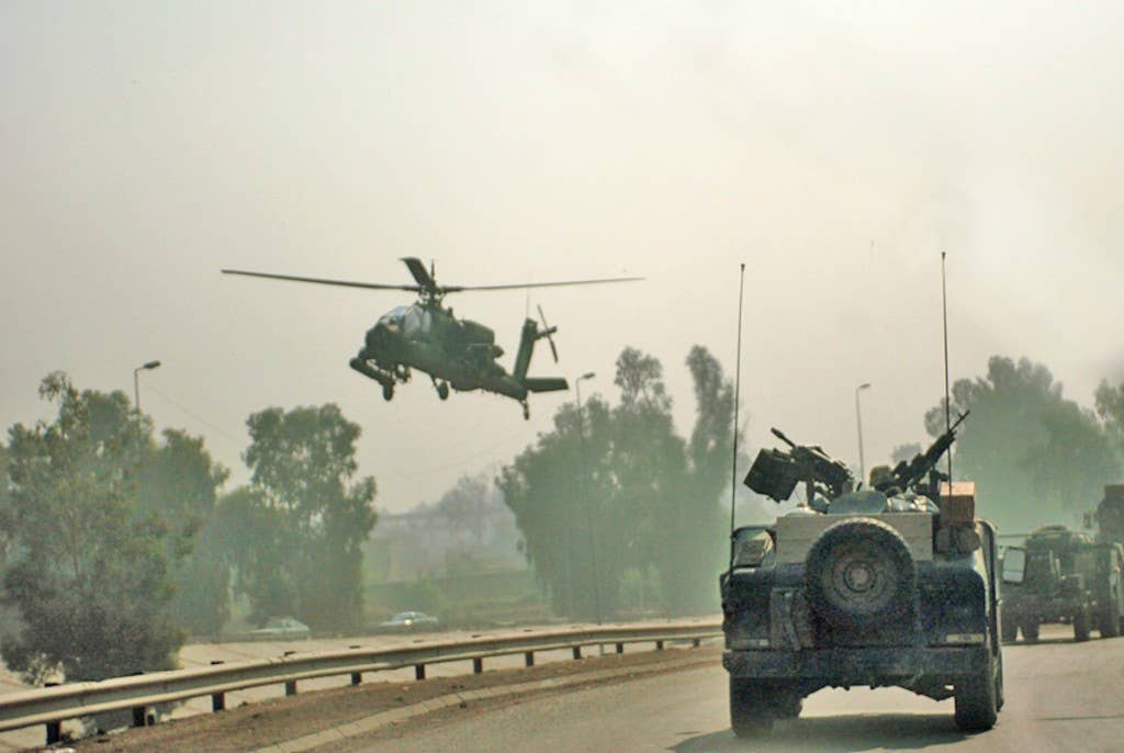 helicopter escort in fallujah