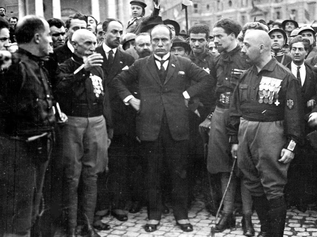 Mussolini at the March on Rome (Wikimedia Commons - Public Domain)