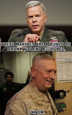 Luckily, the rank-and-file Marines don't care.