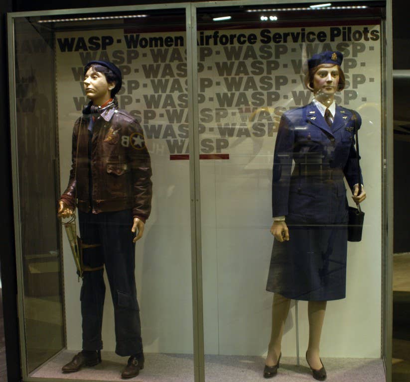 WASPs uniforms on display in the Air Power Gallery at the National Museum of the U.S. Air Force. (U.S. Air Force photo)