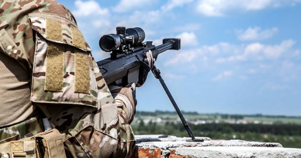 This is not the Daesh Hunter sniper. This is a stock image. We hope the real Daesh Hunter keeps up the good work.