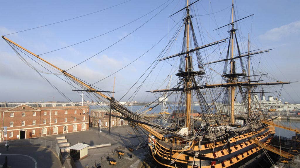 HMS Victory docked at Portsmouth