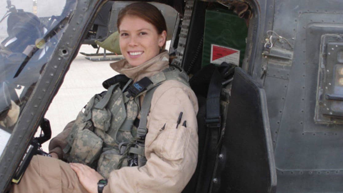 Female Army aviator bringing vet voice to media