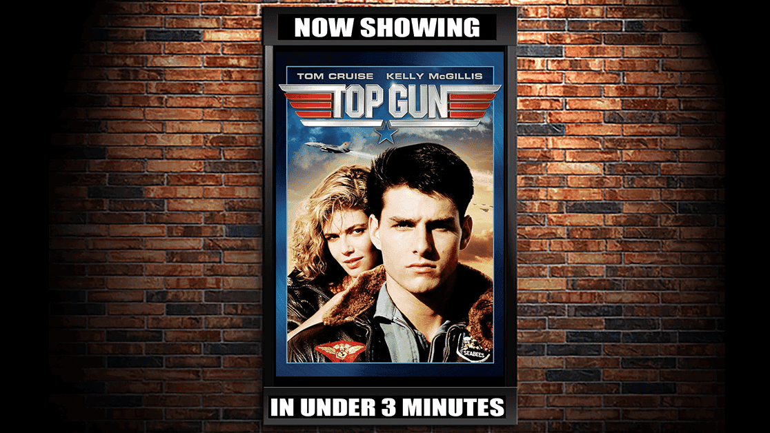 Here&#8217;s the Tom Cruise classic &#8216;Top Gun&#8217; in under 3 minutes