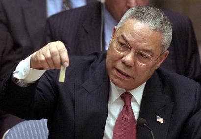 Colin Powell banned weapons