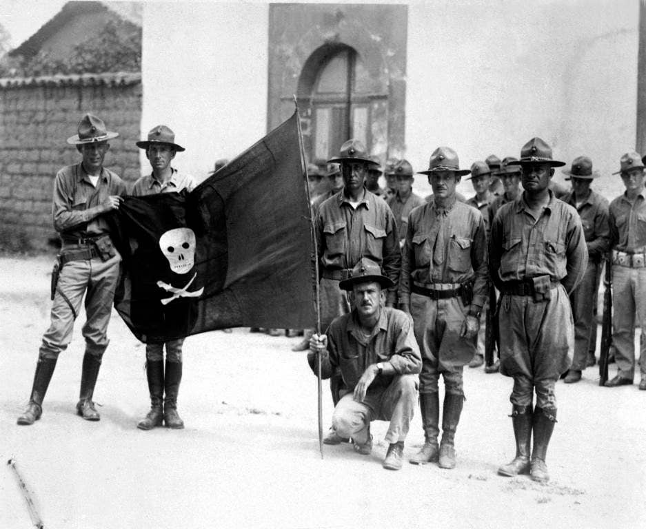 Sandino's Flag. Nicaragua, 1932. (Marine Corps)