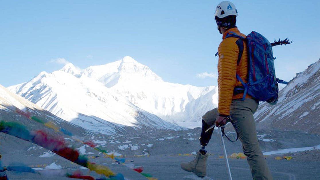 This Marine could be the first combat-wounded veteran to climb Everest