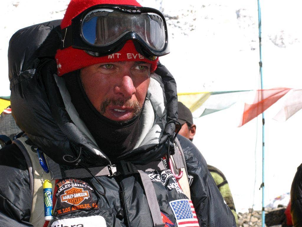 Medvetz on a previous trip to Everest