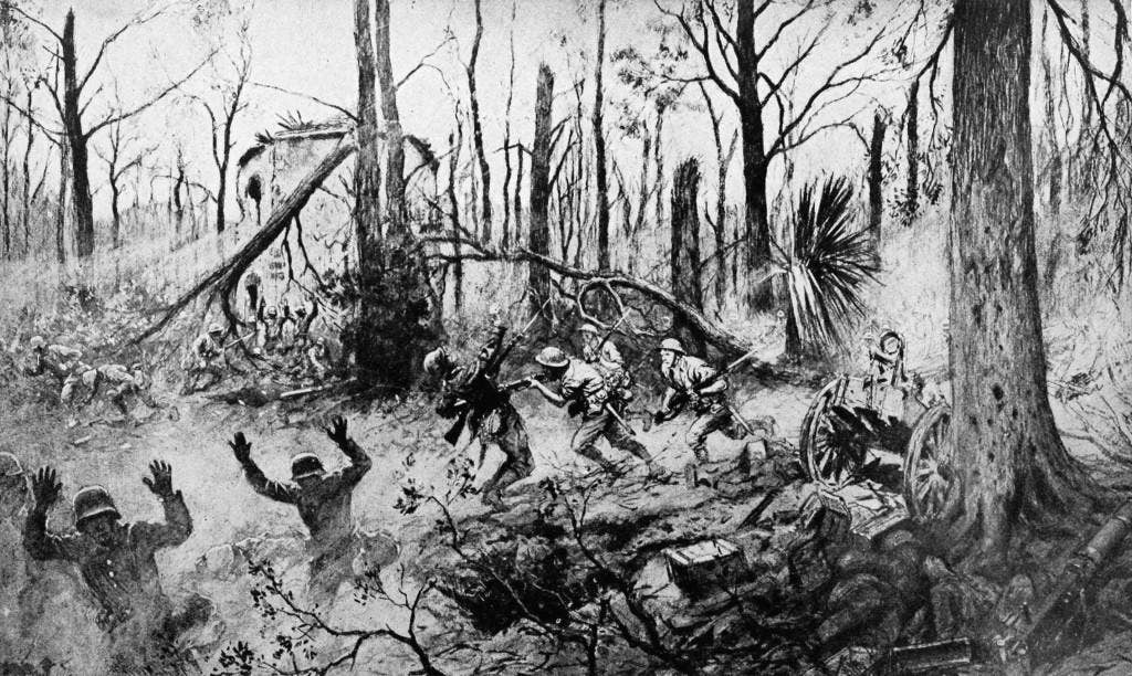 A Collier's drawing of Belleau Wood, circa 1921
