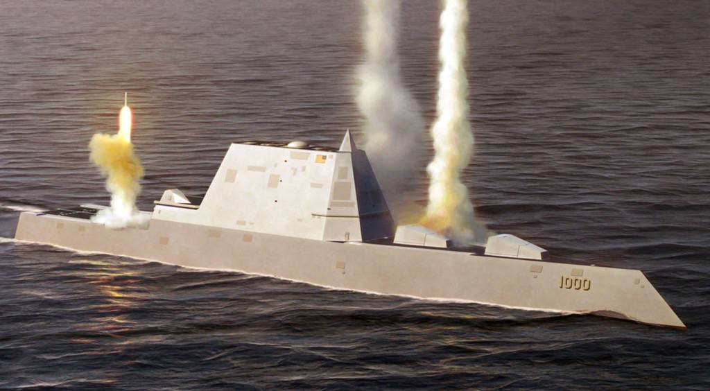 Artist's rendering of the USS Zumwalt | U.S. Navy