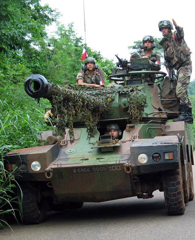 French troops in Cote d'ivoire in 2003.
