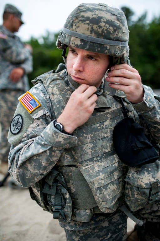 Yeah, you better buckle that chin strap, John Wayne. Photo: US Army Sgt. 1st Class Michel Sauret