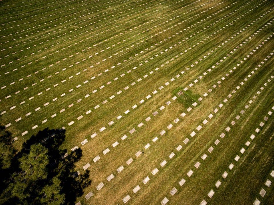 Headstones pave the lawns of Riverside National Cemetery, Riverside, Calif., June 17, 2015. (U.S. Air Force photo by by Master Sgt. John R. Nimmo, Sr.)