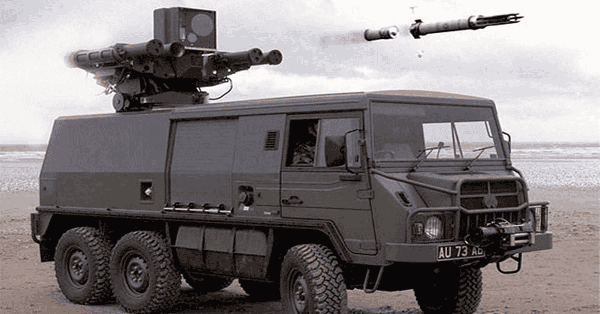 THOR/Multi Mission System (MMS) Starstreak missile launcher unit mounted on light tactical vehicle Pinzgauer. Image: Thales