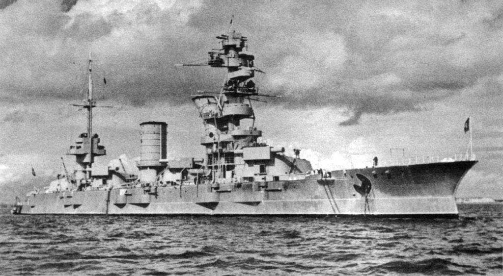 The Soviet battleship, the Marat, was sank by Hans-Ulrich Rudel with a bomb to the ammunition magazine. Photo: Public Domain