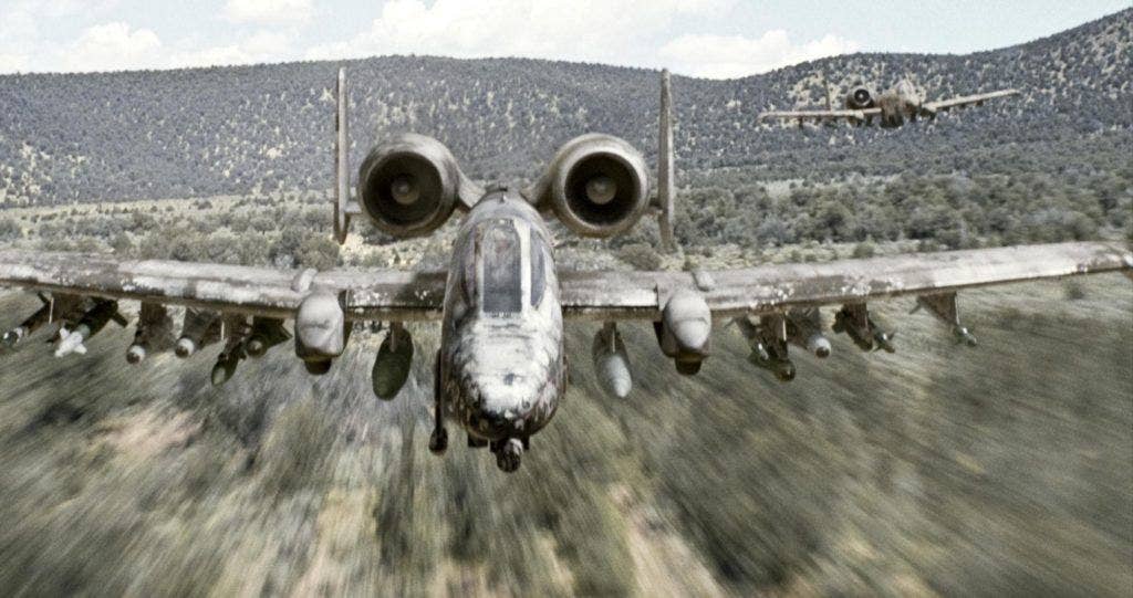 Battle-scarred A-10s head toward their doom in 'Terminator Salvation.' | Warner Bros.