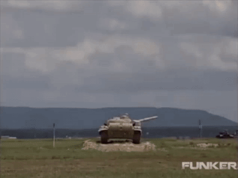 When the TOW-2B attacks a tank, it flies over it and explodes, sending two tantalum penetrators into the tank. GIF: YouTube/Funker530