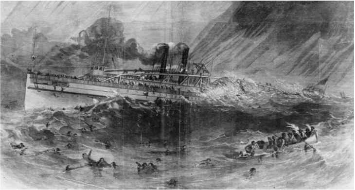 The sinking of the Lady Elgin