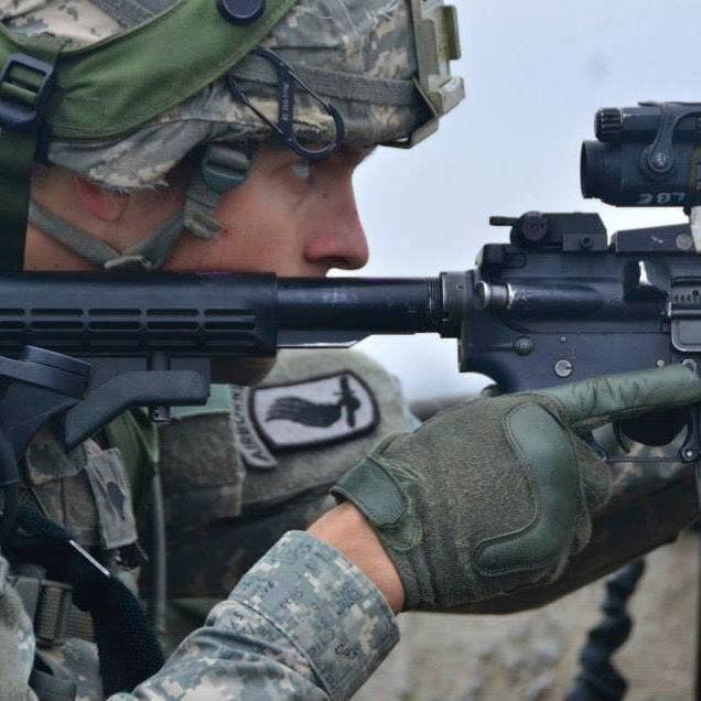 Devin Faulkner during training in the U.S. Army. Photo courtesy Devin Faulkner