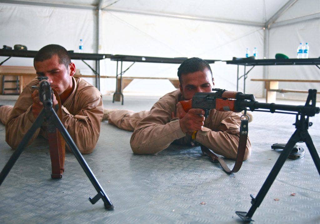 Marines with weapons. Weapon prices can predict wars