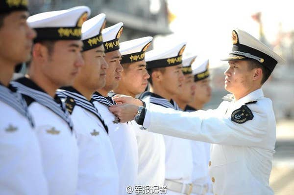 Chinese People's Liberation Army Navy recruits | Xinhua