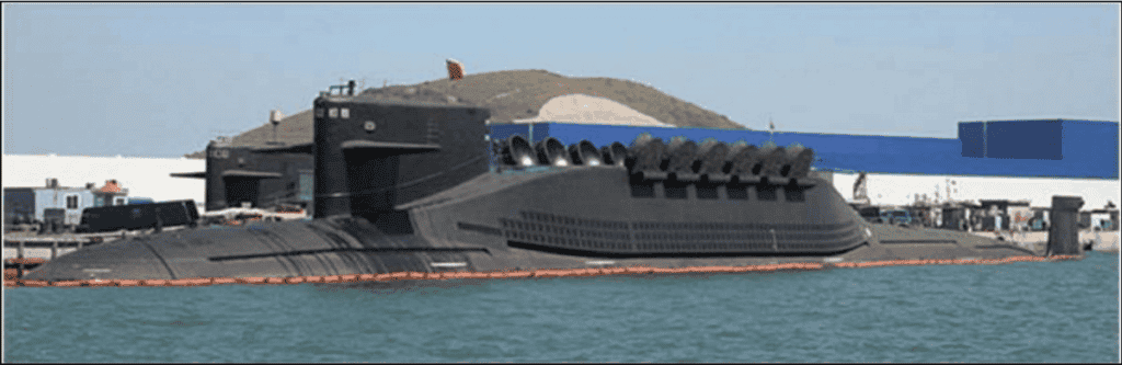 China's Jin class-ballistic-missile nuclear-powered submarine. | Congressional Research Service