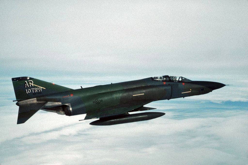 The RF-4C Phantom was a reconnaissance plane and typically carried only cameras. (Photo: US Air Force)