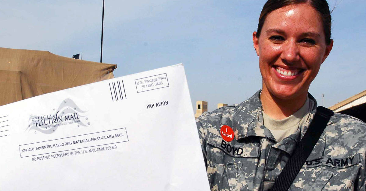 Here are the steps to vote while deployed overseas