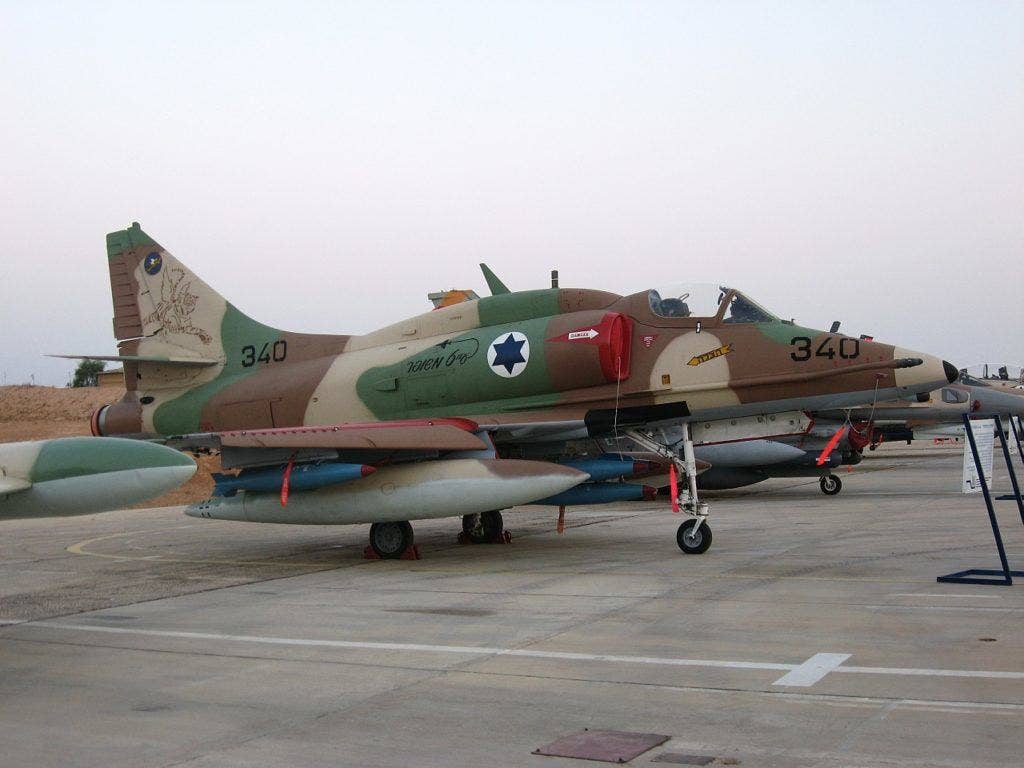 An Israeli A-4 similar to those which flew in the Yom Kippur War. (Photo: Oren Rozen CC BY-SA 3.0)